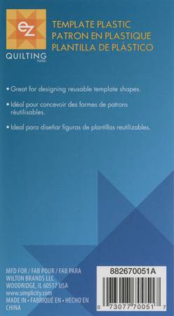 Plastic Template Sheets 12" X 18"