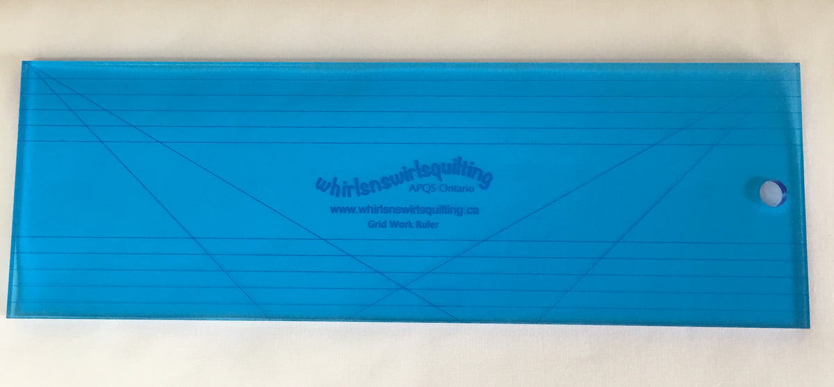 Grid Work Ruler - CLEARANCE!| Whirls n Swirls Quilting-APQS Ontario