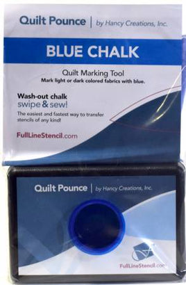 Stencil Chalk Transfer Quilt Pounce Pad - BLUE